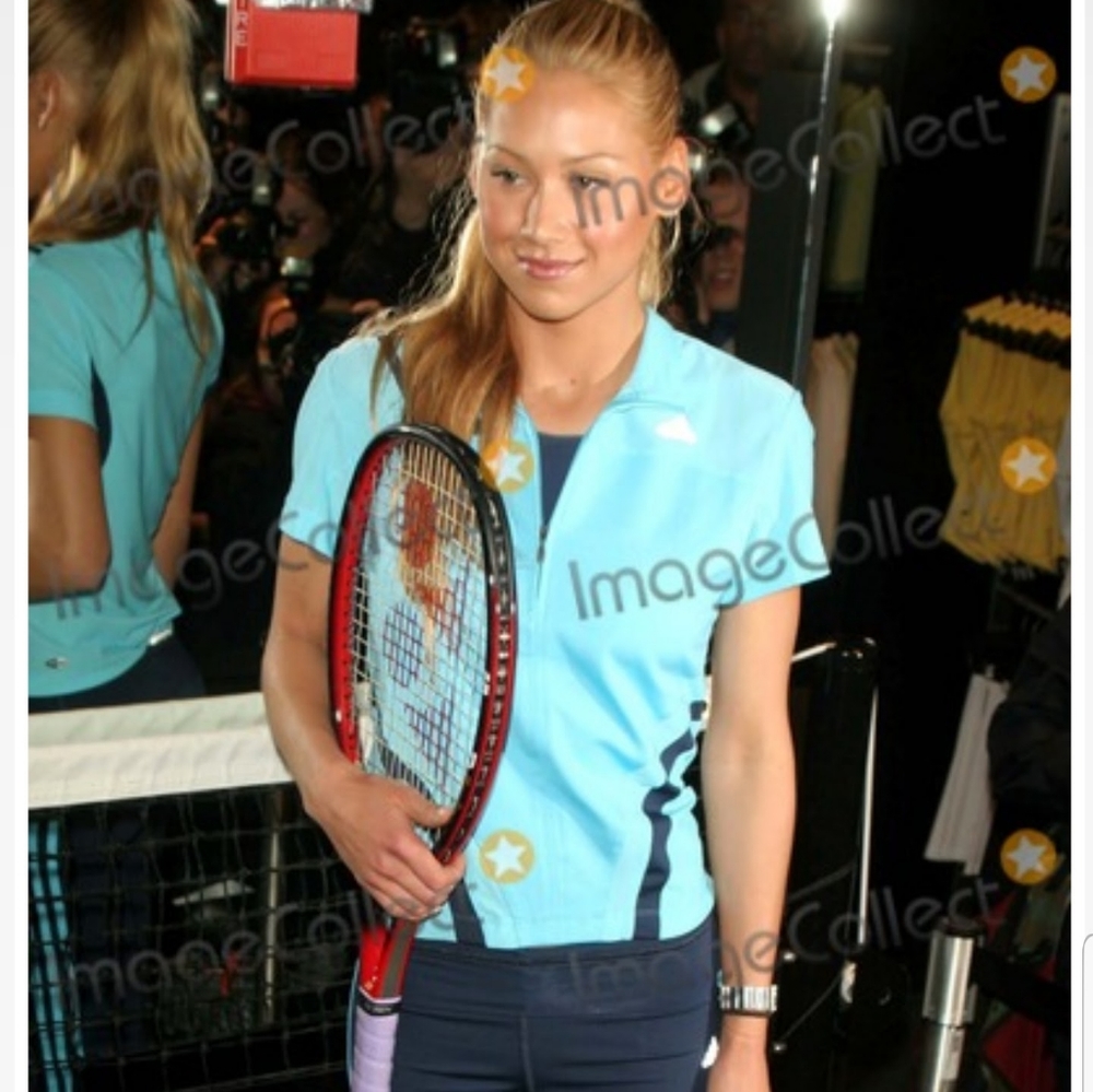 Autographed Anna Kournikova Adidas tennis top